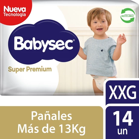 Babysec Super Premium Pañales Talla XXG 14 Unidades