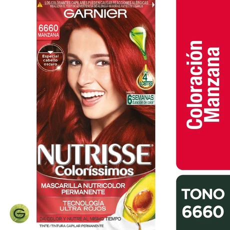 Nutrisse Tinte Permanente 6660 Manzana Rubio Oscuro Ceniza Profundo