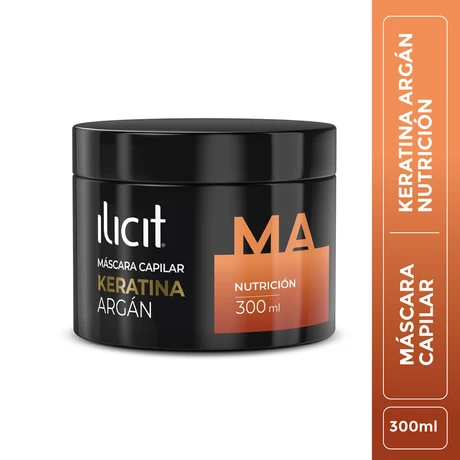 Ilicit Máscara Capilar Keratina Argán 300 ml