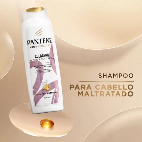 Pantene Shampoo Colágeno Fuerza Pro-V 300 ml