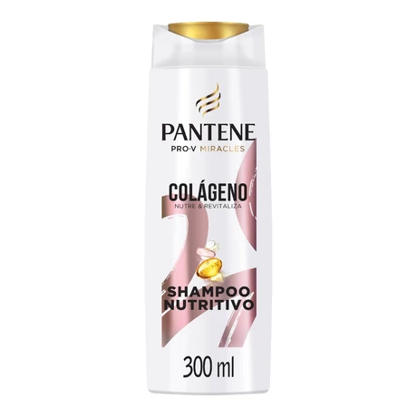 Pantene Shampoo Colágeno Fuerza Pro-V 300 ml