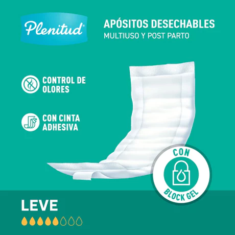 Plenitud Apósito Adulto Maternity Post Parto 20 Unidades