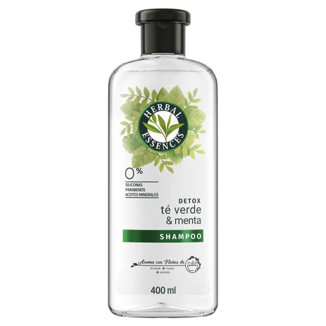 Herbal Essences Shampoo Té Verde y Menta 400 ml