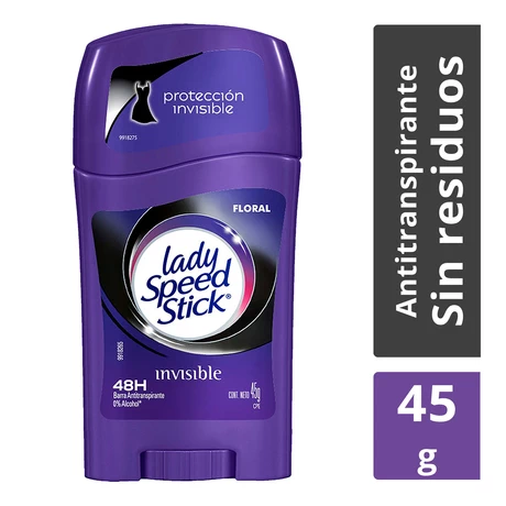 Lady Speed Stick Invisible Floral Desodorante Barra 45 g