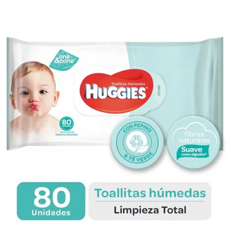 Huggies Toallas Húmedas One&Done 80 Unidades