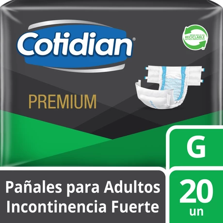 Cotidian Premium Pañal Adulto Talla G 20 Unidades