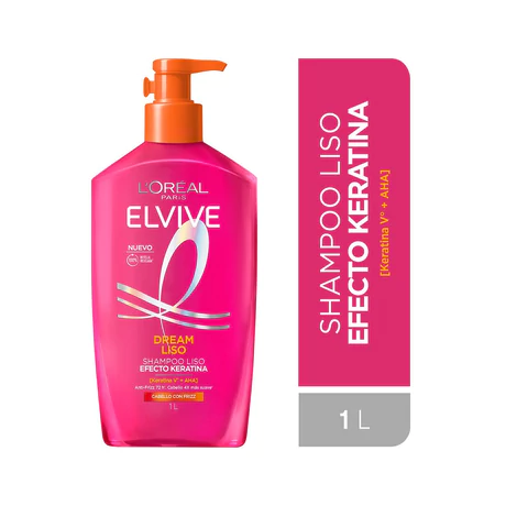 Elvive Shampoo Dream Liso Pump 1 Litro