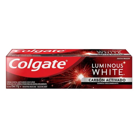 Colgate Pasta Dental Luminous White Carbón 90 gr