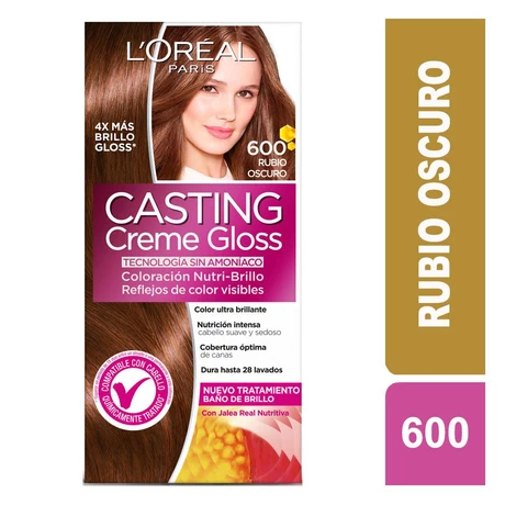 Casting Creme Gloss Tinte Semi Permanente 600 Rubio Oscuro