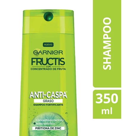 Fructis Shampoo Anticaspa Cabello Graso 350 ml