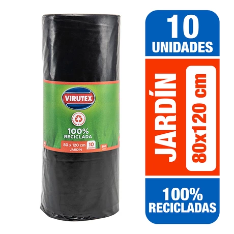 Virutex Bolsas de Basura Biorollo 80x120 cm 10 Unidades