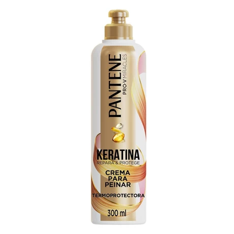 Pantene Crema para Peinar Termoprotectora Keratina 300 ml