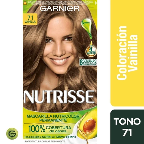 Nutrisse Tinte Permanente 71 Vainilla Rubio Ceniza