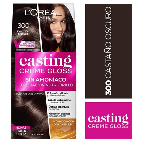 Casting Creme Gloss Tinte Semi Permanente 300 Castaño Oscuro