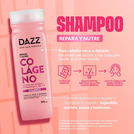 Dazz Shampoo Colágeno Frasco 370 ml