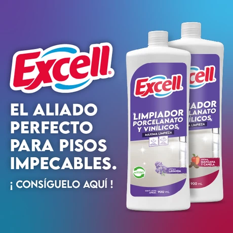 Excell Limpiador Porcelanato Manzana Canela 900 cc