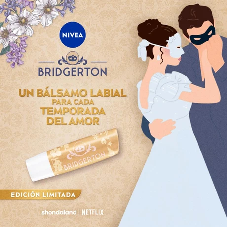 Bálsamo Labial Nivea Vanilla Biscuit Bridgerton Edición  Limitada 4,8gr