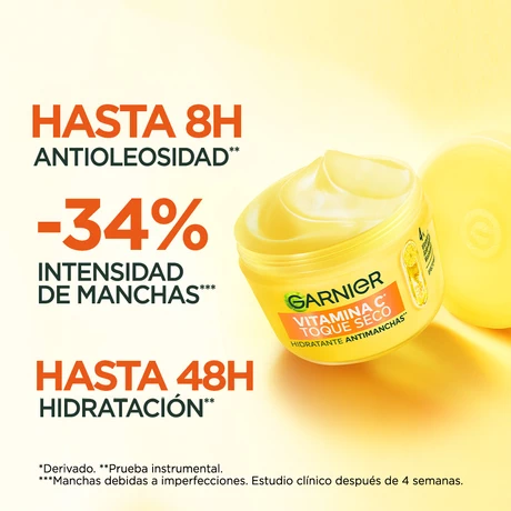 Garnier Crema Hidratante Toque Seco Vitamina C 85 gr