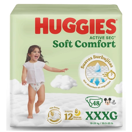 Huggies Active Sec Pañales Talla XXXG 48 Unidades