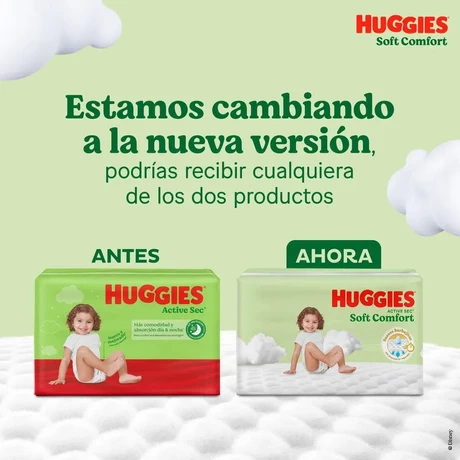 Huggies Active Sec Pañales Talla G 66 Unidades