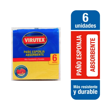 Virutex Paño Celulosa Spongi 6 Unidades