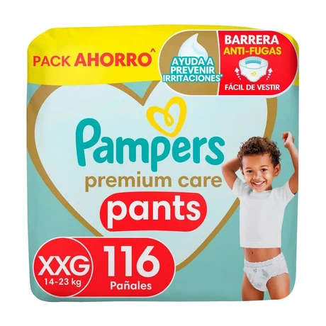 Pampers Premium Care Pants Talla XXG 116 Unidades