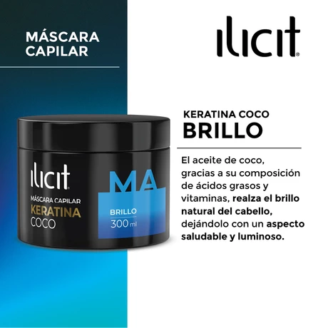 Ilicit Máscara Capilar Keratina Coco 300 ml