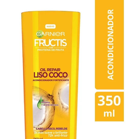 Fructis Acondicionador Oil Repair Liso Coco 350 ml