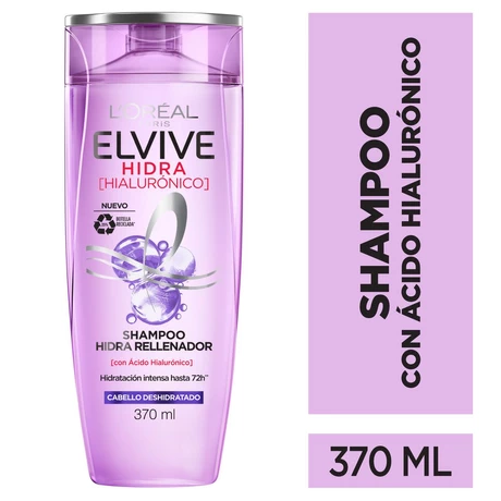 Elvive Shampoo Hidra Hialurónico Hidratación 370 ml