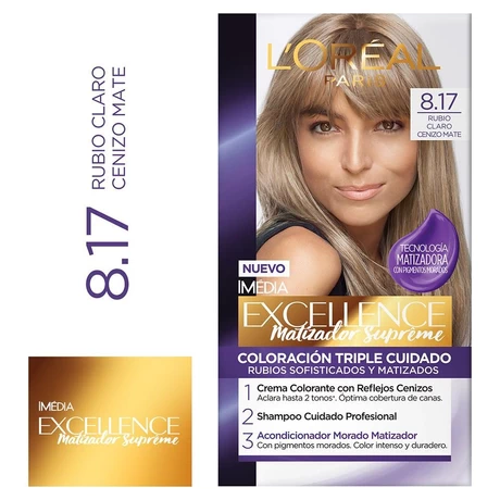 Excellence 8.17 Rubio Claro Ceniza Matte