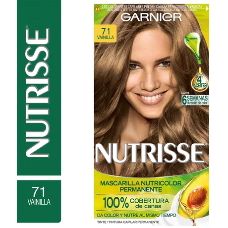 Nutrisse Tinte Permanente 71 Vainilla Rubio Ceniza
