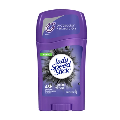 Lady Speed Stick Desodorante Barra Carbón Activado 45 g