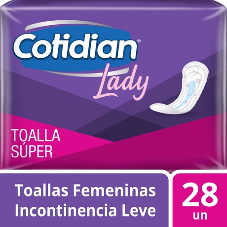 Cotidian Lady Toalla Higiénica Súper 28 Unidades