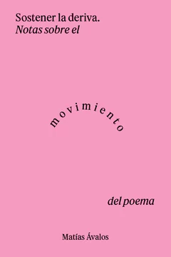 SOSTENER LA DERIVA. Notas sobre el movimiento en el poema.