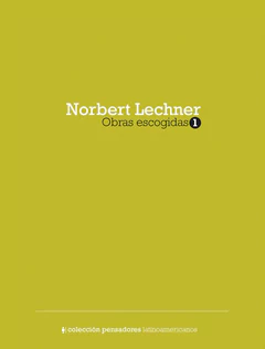 OBRAS ESCOGIDAS 1 - NORBERT LECHNER