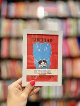 POSTAL ENMARCADA - LIBERTAD AL MAPU