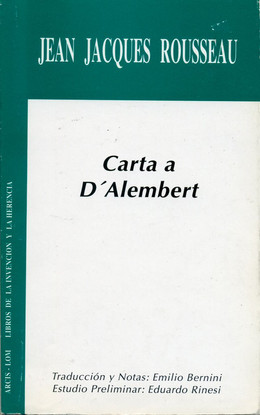 CARTA A D'ALEMBERT