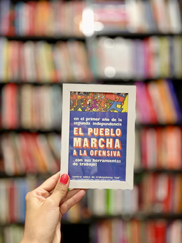 POSTAL ENMARCADA - EL PUEBLO MARCHA