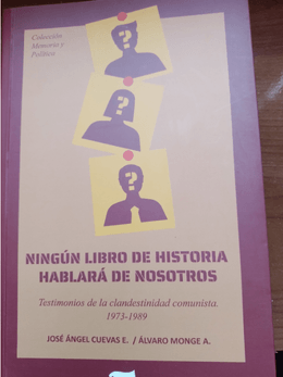 NINGUN LIBRO DE HISTORIA HABLARA DE NOSOTROS
