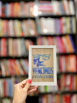 POSTAL ENMARCADA - VENCIMOS CON ALLENDE