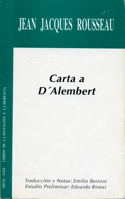 CARTA A D'ALEMBERT