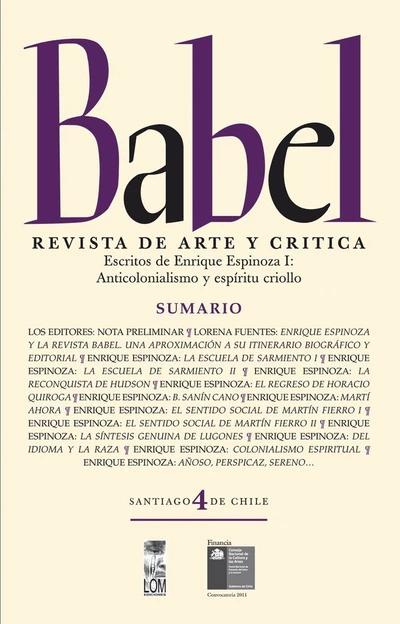 BABEL 4 REVISTA DE ARTE Y CRITICA