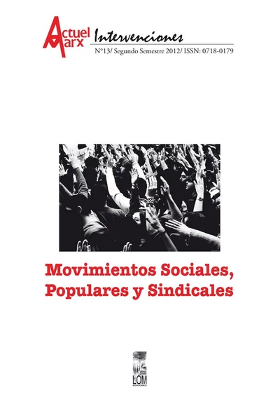MOVIMIENTOS SOCIALES, POPULARES Y SINDICALES - ACTUEL MARX 13
