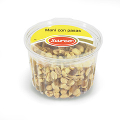 Maní Con Pasas  Caja 12 Potes * 300 gr
