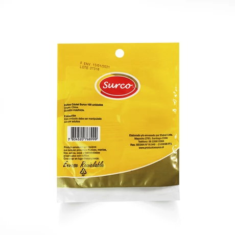 Palitos Cocktail Caja 2 Pack *25 Bol.* 100 Un. - vista alternativa