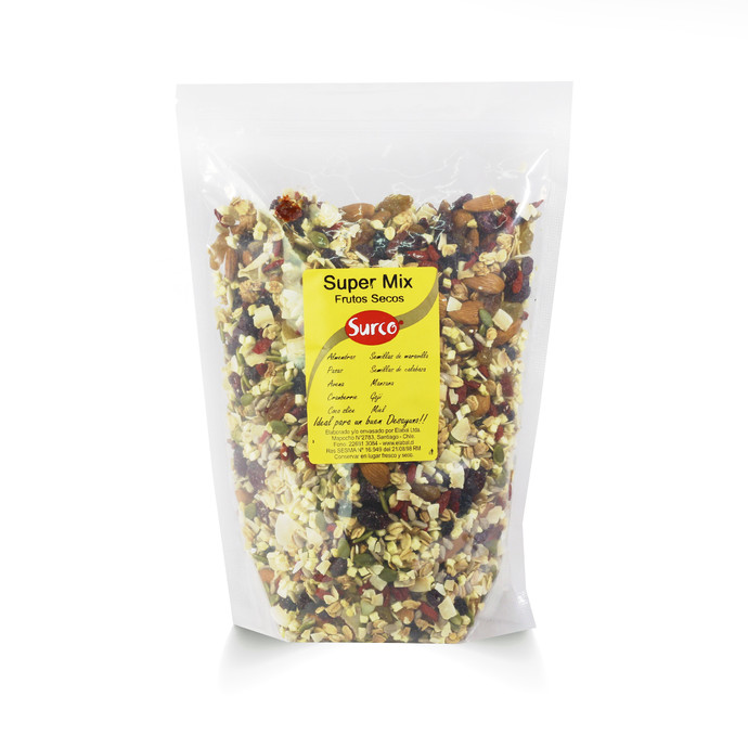 Granola Súper Mix Frutos Secos  Caja 10 Un. * 1 Kg - Super Mix Frutos Secos  Caja 10 Un. * 1 Kg