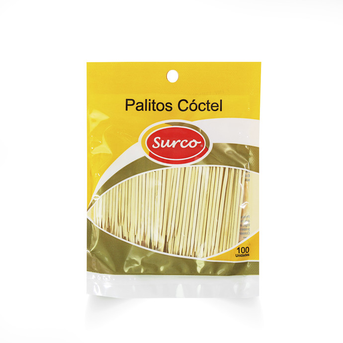 Palitos Cocktail Caja 2 Pack *25 Bol.* 100 Un. - Palitos Cocktail Caja 2 Pack *25 Bol.* 100 Un.