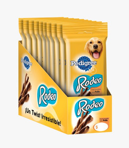PEDIGREE RODEO SNACK CARNE PACK 10 UNIDADES