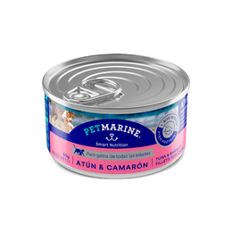 PET MARINE LATA ATÚN Y CAMARON PARA GATOS 85 GR