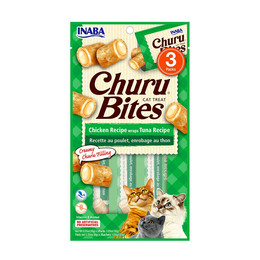 CHURU BITES PARA GATOS SABOR POLLO CON ATUN 3 UNID